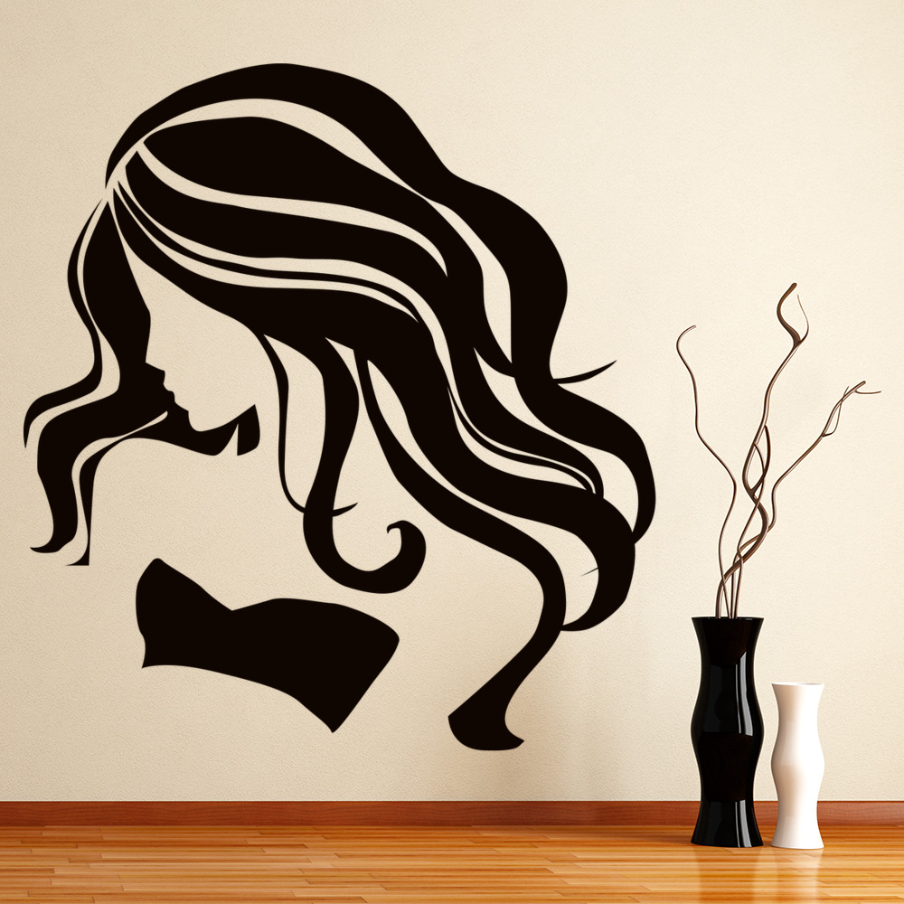 Hair Salon Hairdresser Wall Sticker - Mod4