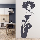 Hair Salon Girls Fashion Wall Sticker