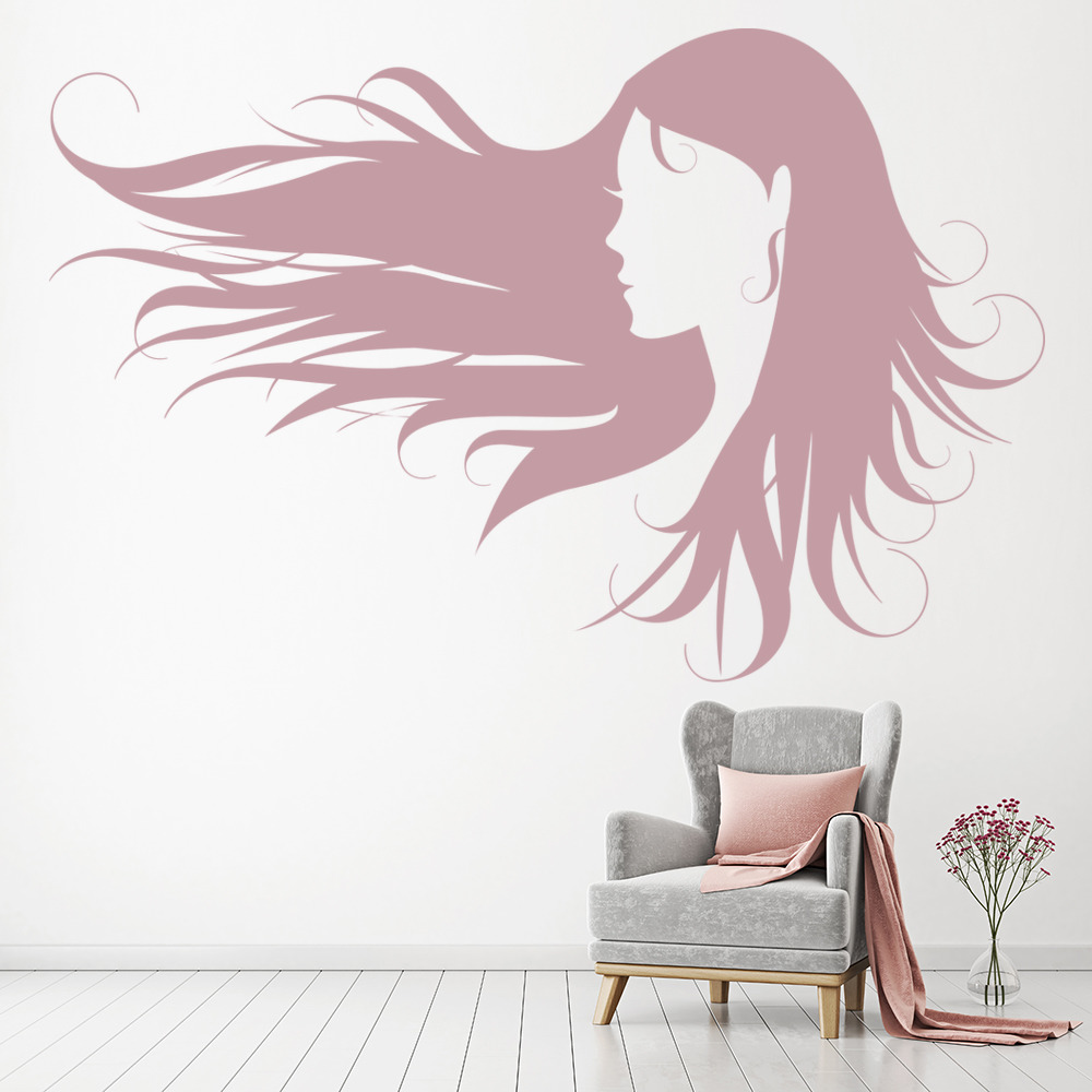 Hair Salon Hairdresser Wall Sticker - Mod3