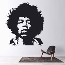 Jimmy Hendrix Guitar Rock Music Wall Sticker