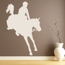Jockey Jump Horse Racing Wall Sticker