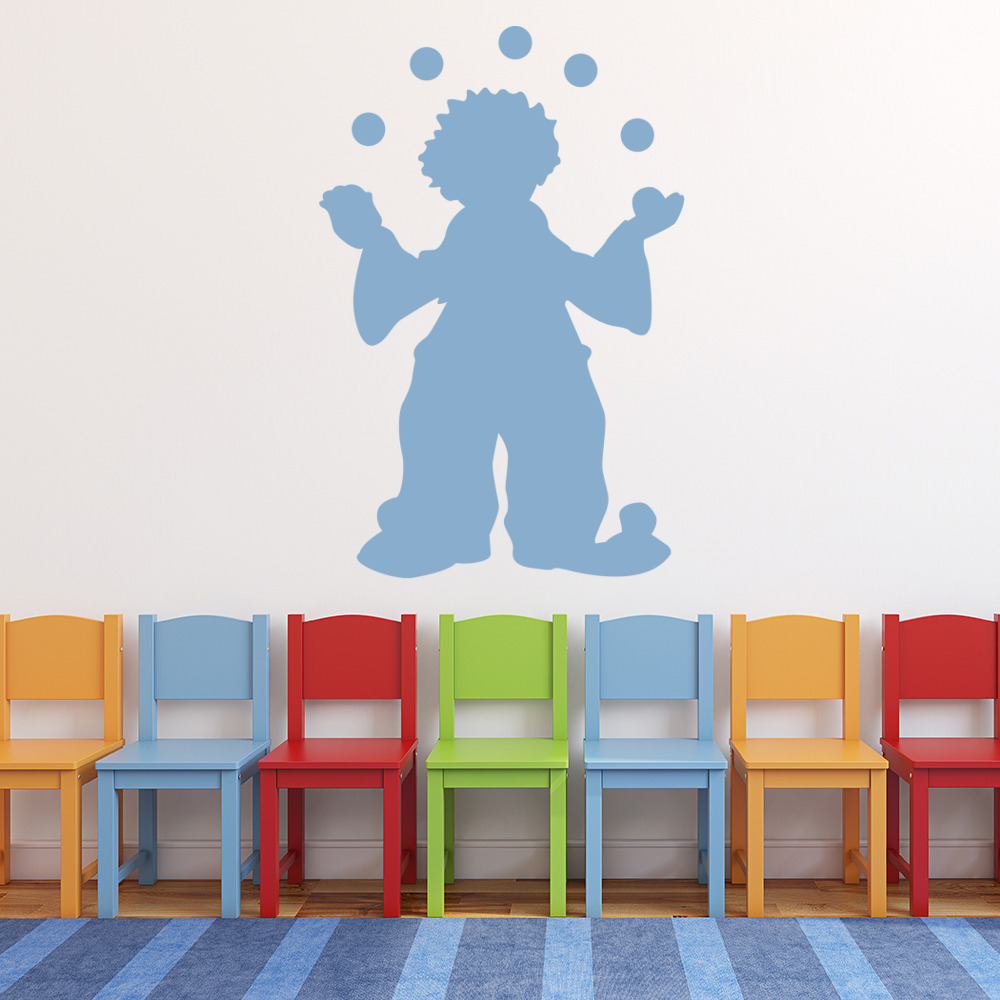 Juggling Clown Circus Wall Sticker