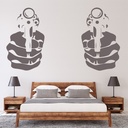 Hand Pistols Gun Wall Sticker
