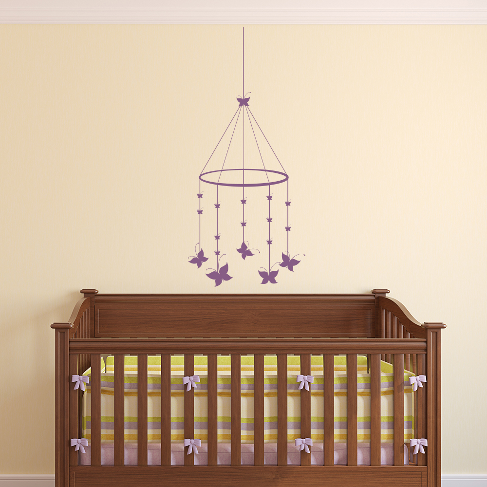 Hanging Butterfly Nursery Wall Sticker