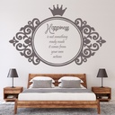 Happiness Inspirational Quote Wall Sticker - Mod1
