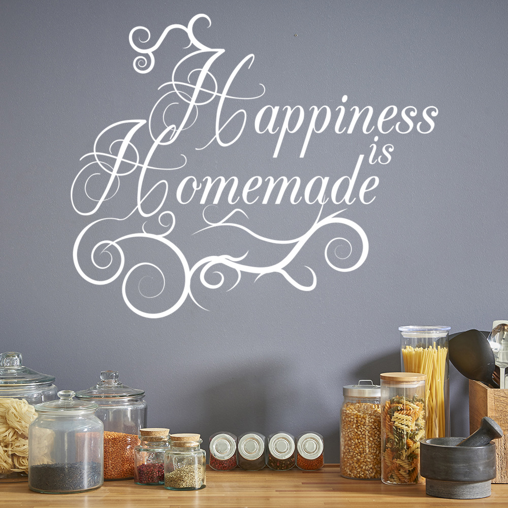 Happiness Is Homemade Kitchen Quote Wall Sticker
