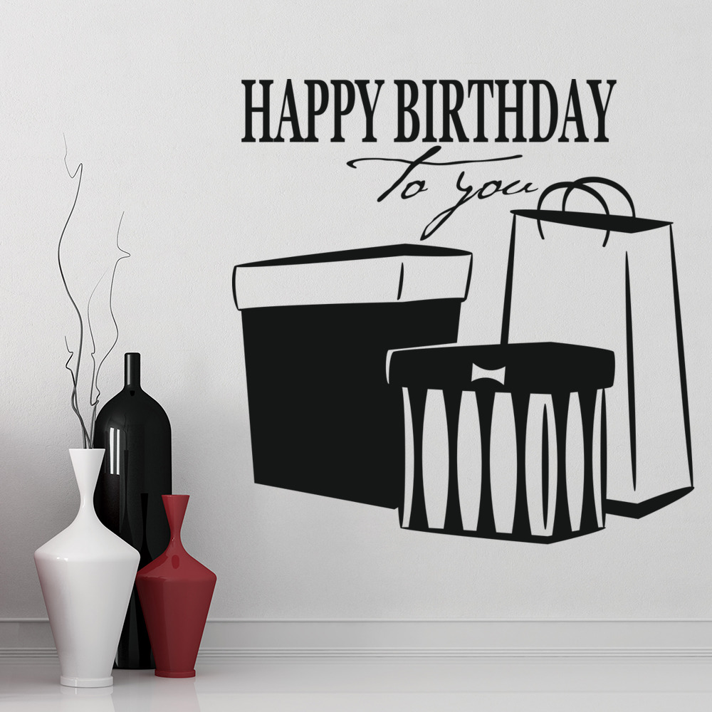 Happy Birthday Novelty Party Wall Sticker