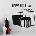 Happy Birthday Novelty Party Wall Sticker