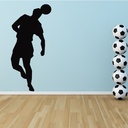 Header Football Ball Sports Wall Sticker