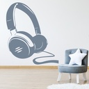 Headphones Music Wall Sticker