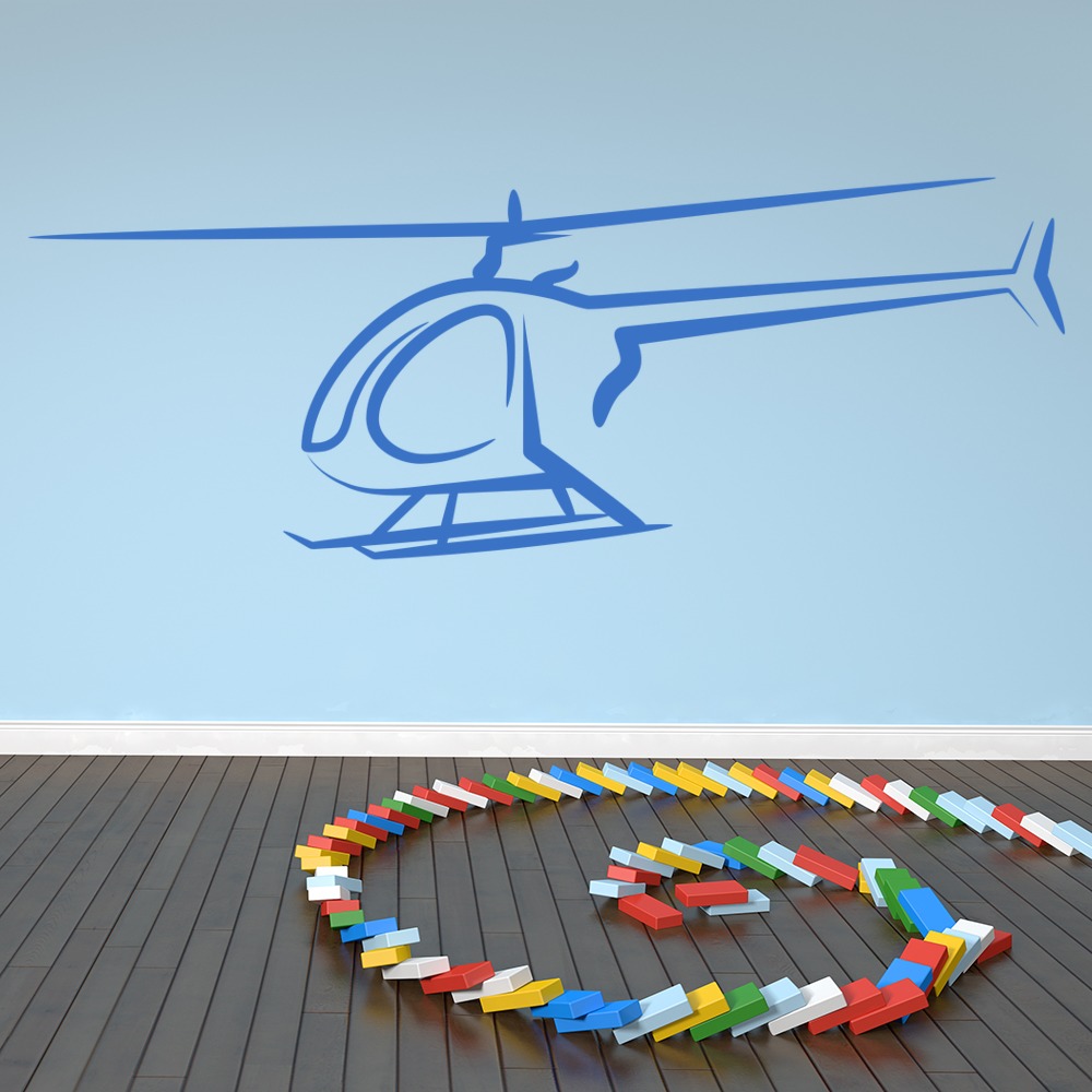 Helicopter Aircraft Wall Sticker - Mod3