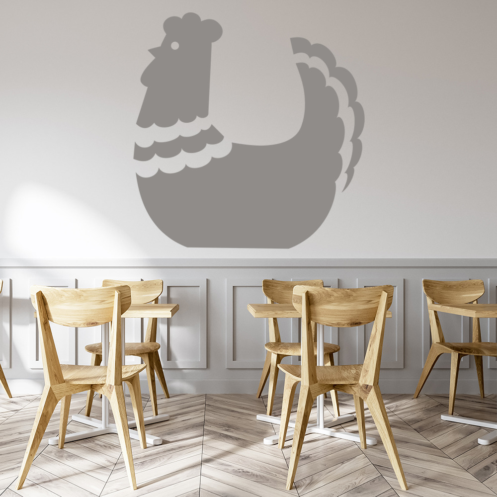 Hen Chicken Farm Animals Kitchen Wall Sticker
