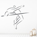 High Jump Athletics Sports Wall Sticker