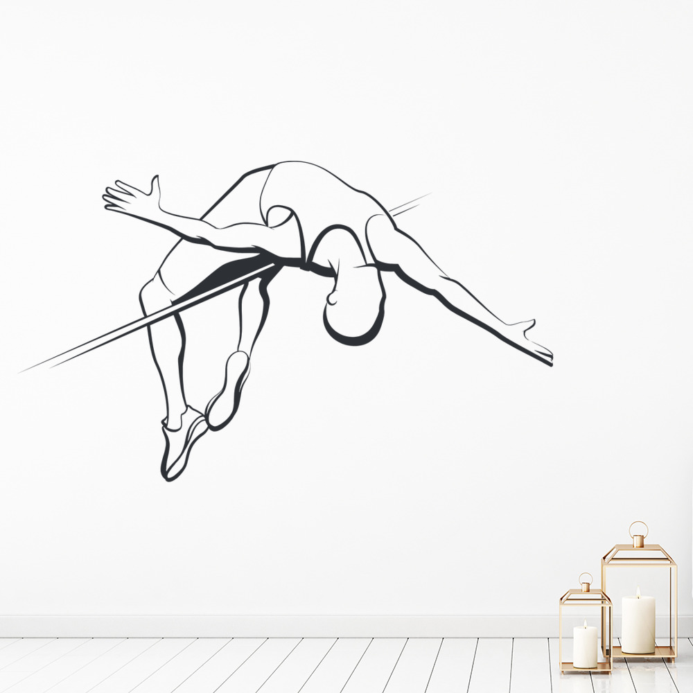 High Jumper And Bar Athletics Sports Wall Sticker