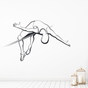 High Jumper And Bar Athletics Sports Wall Sticker