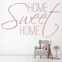 Home Sweet Home Family Quote Wall Sticker - Mod8