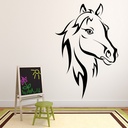 Horse Head Farm Animals Wall Sticker