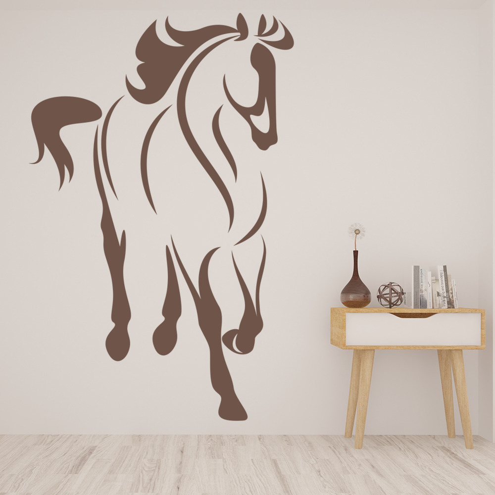 Horse Outline Farm Animals Wall Sticker