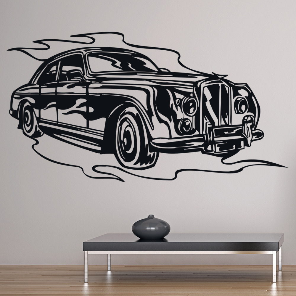 Hot Rod Car Vehicle Transport Wall Sticker
