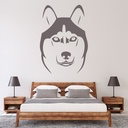 Husky Portrait Dog Wall Sticker