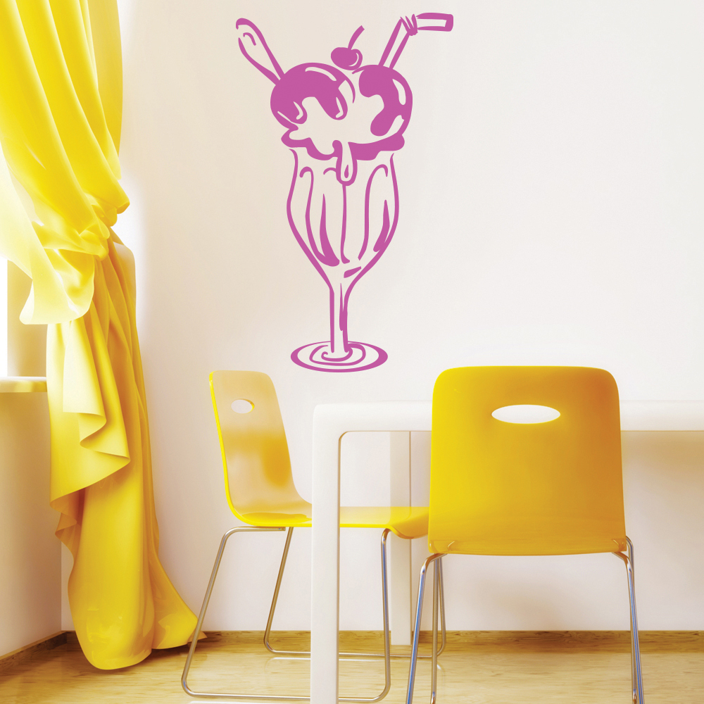 Ice Cream Kitchen Cafe Wall Sticker - Mod9