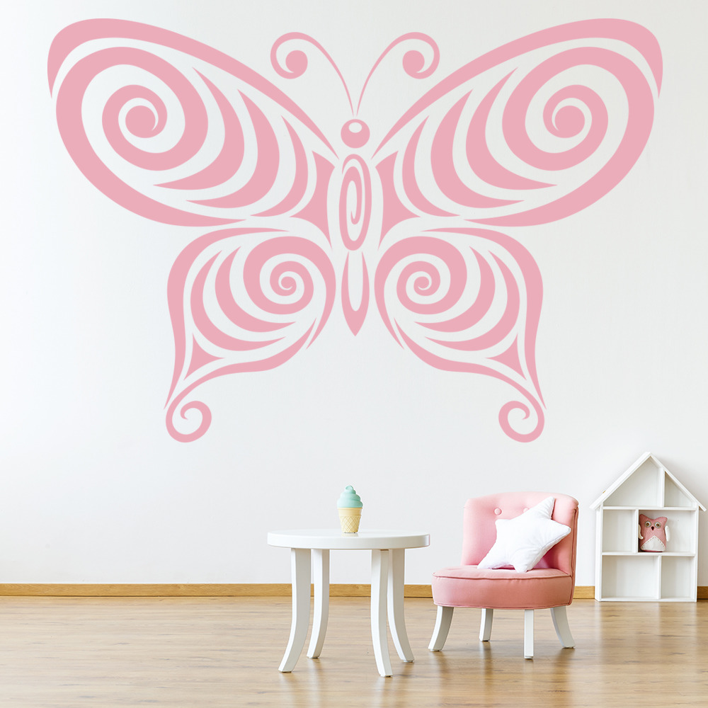 Illusion Butterfly Butterflies Wall Sticker