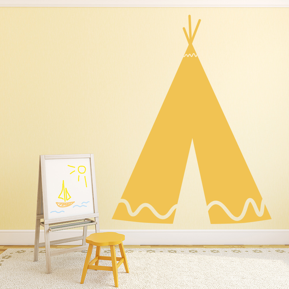 Indian Teepee Cowboy Wall Sticker