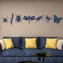 Insect Beetle Spider Wall Sticker Set