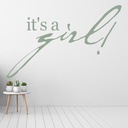 It's A Girl Baby Shower Wall Sticker - Mod9