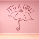 It's A Girl Baby Shower Wall Sticker - Mod8