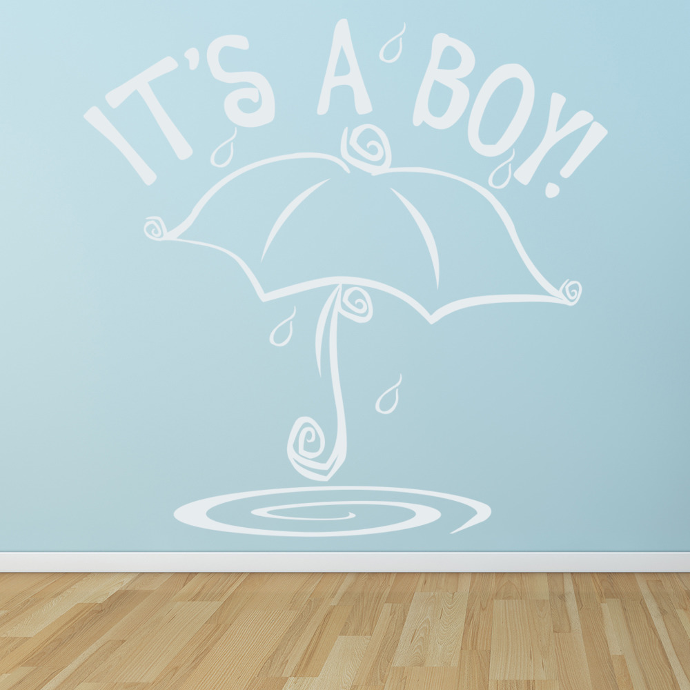 It's a Boy Baby Shower Wall Sticker