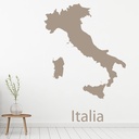 Italy Map Wall Sticker