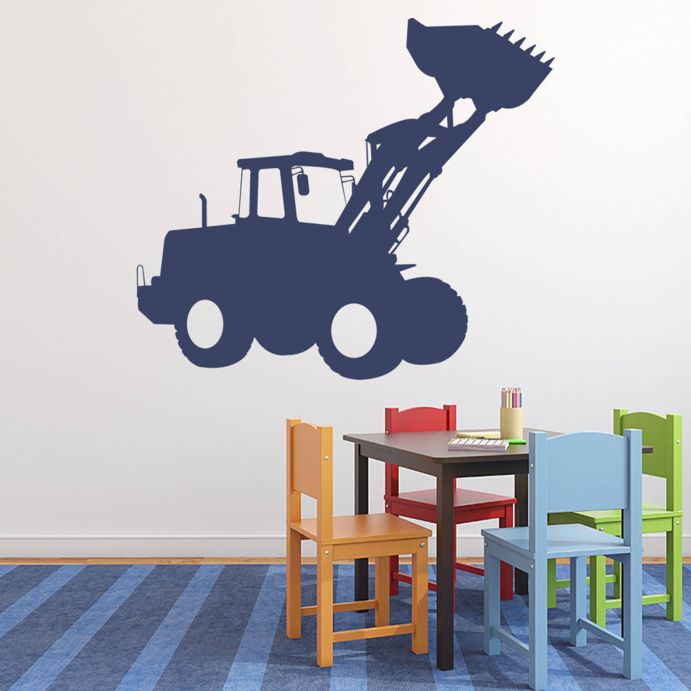 JCB Digger Construction Wall Sticker - Mod1