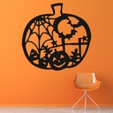 Jack-O'-Lantern Cobweb Halloween Wall Sticker