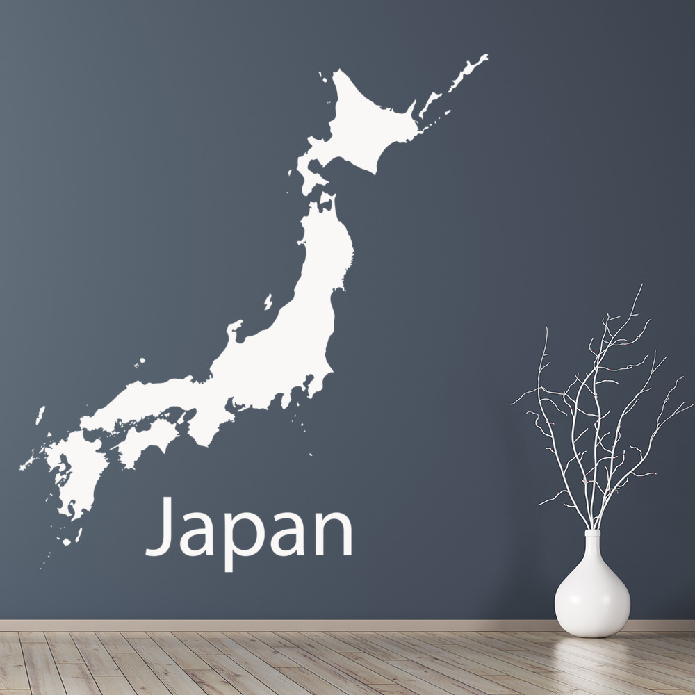 Japan Map Wall Sticker