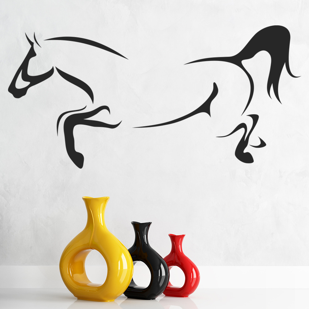 Jumping Horse Farm Animals Wall Sticker