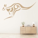 Kangaroo Tribal Animals Wall Sticker