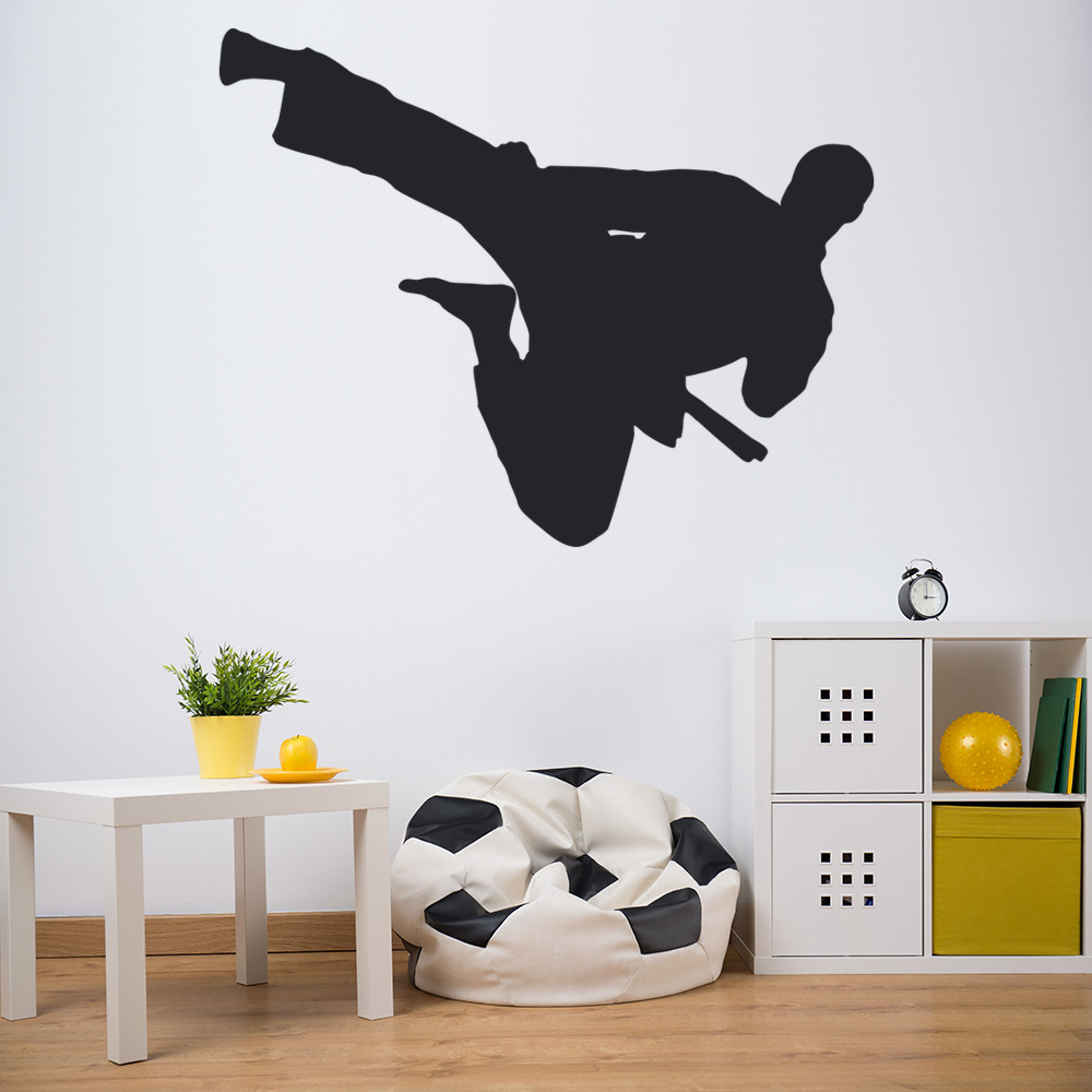 Karate Kick Martial Arts Wall Sticker - Mod8