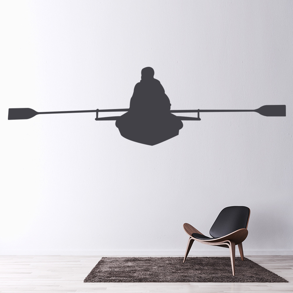 Kayak Rower Rowing Wall Sticker
