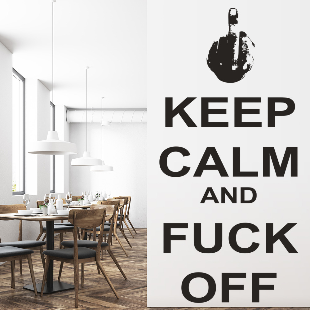 Keep Calm And F**K Off Wall Sticker