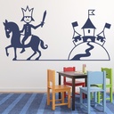 King Knight Castle Wall Sticker