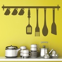 Kitchen Utensils Food Drink Wall Sticker