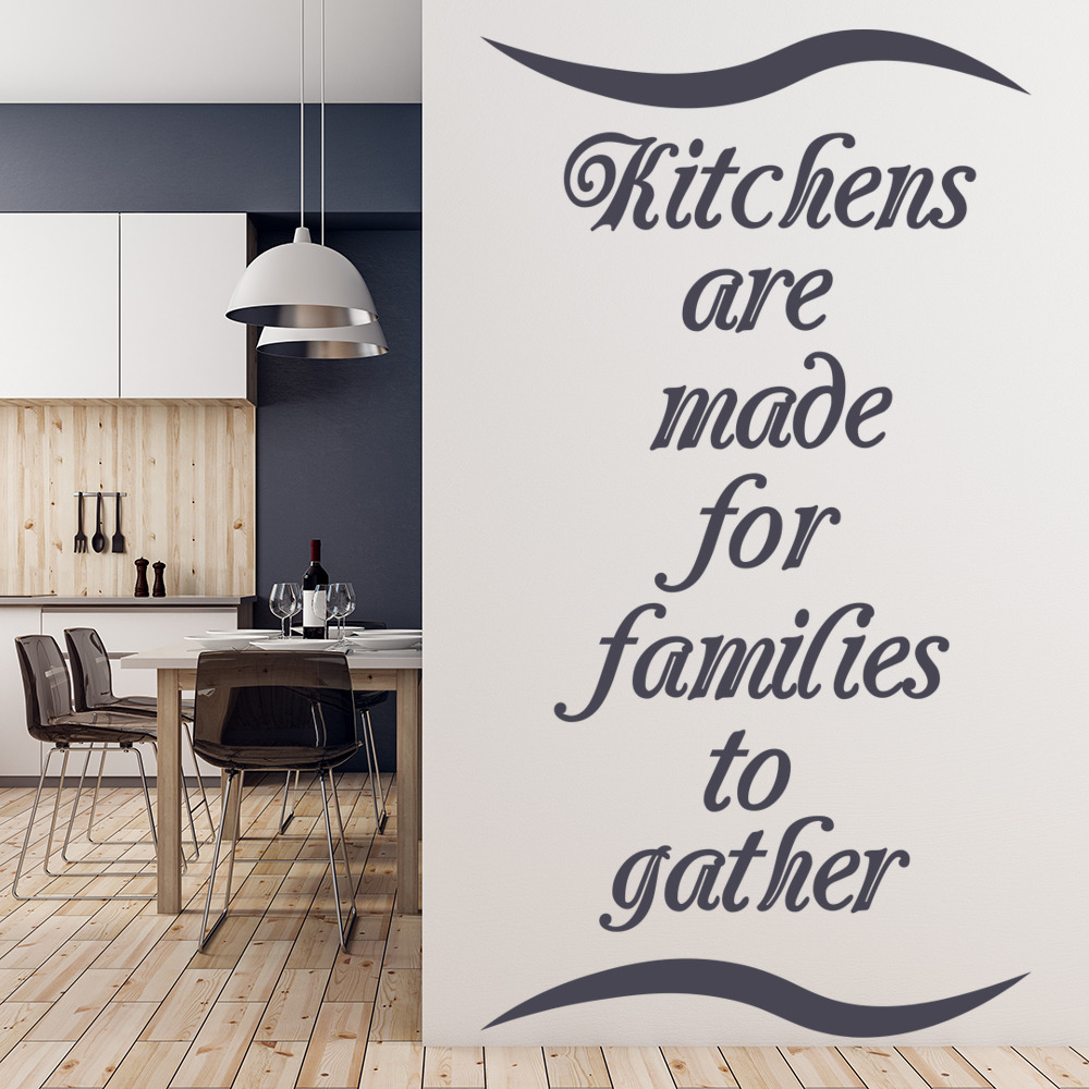Kitchens Are Made Family Quotes Wall Sticker