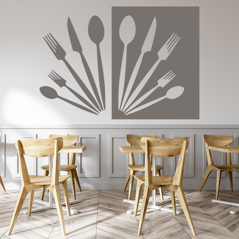 Knife Fork Spoon Kitchen Wall Sticker