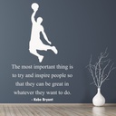 Kobe Bryant Inspire Basketball Quote Wall Sticker