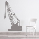 Large Crane Construction Building Wall Sticker