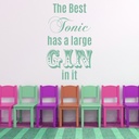 Large Gin and Tonic Drinking Wall Sticker