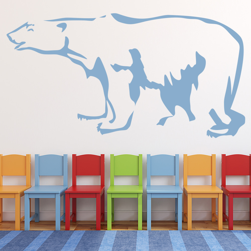 Large Polar Bear Arctic Animals Wall Sticker