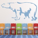 Large Polar Bear Arctic Animals Wall Sticker