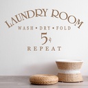Laundry Room Bathroom Quote Wall Sticker